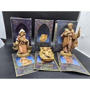 FONTANINI MARY JOSEPH JESUS NATIVITY HEIRLOOM 72511 72512 72513 LOT 3 In BOXES